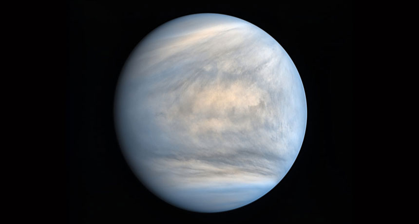 Venus in UV light.